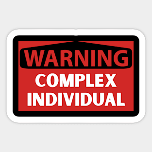 Warning Complex Individual Sticker